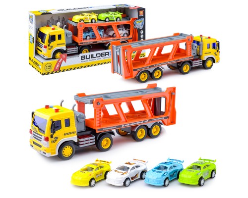 Машина "Автовоз" 1:16 (свет, звук)  в коробке