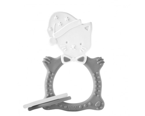Прорезыватель "Meow teether" серый