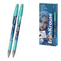 Ручка гелевая сo стираемыми чернилами R-301 Magic Gel Stick Aquamarine 0.5, цвет чернил синий (в коробке по 12 шт.)