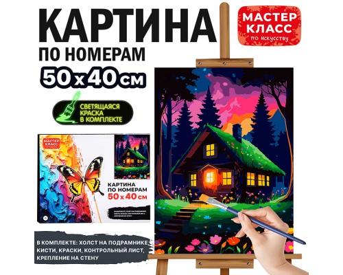 Картина по номерам "Уютный домик" 50*40 см