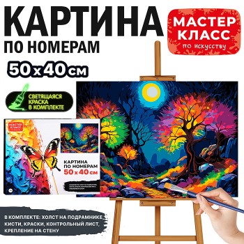 Картина по номерам "Волшебный лес" 50*40 см