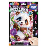 Аппликация кристальная мозаика в конверте 17*23 "Панда"