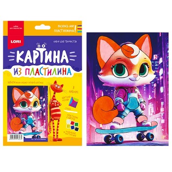Картина из пластилина "Лисичка"