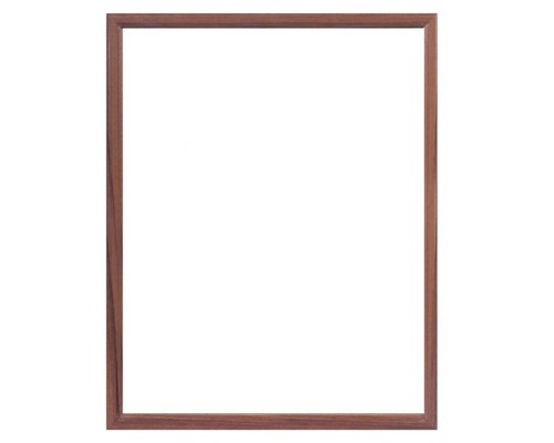 Рамка из МДФ 40x50 см, формат A2, профиль N1, акриловое стекло, задняя панель - переплетный картон, с креплением для подвеса, мокко, в термоусадочной пленке