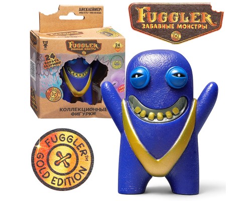 Коллекционная фигурка Розовый Монстр, 1 шт. в коробке с окном, Fuggler Gold Edition
