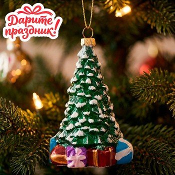 Елочное украшение "Ёлочка" (8*8*12.5см)