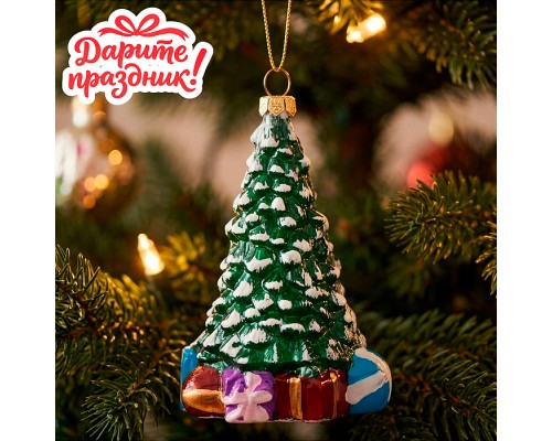 Елочное украшение "Ёлочка" (8*8*12.5см)