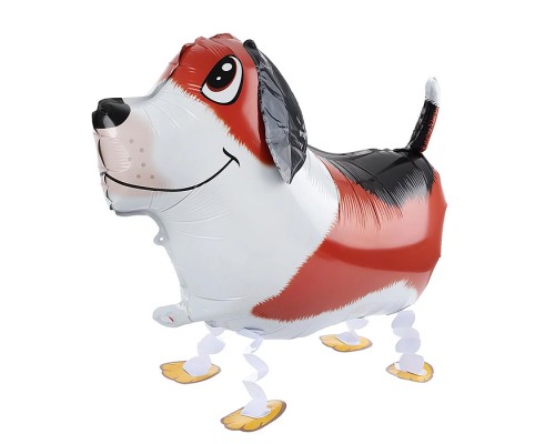 Шар 3D (24''/61 см) Ходячая Фигура, Бигль, 1 шт. в уп.