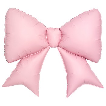 Шар (39''/99 см) Фигура, Бант, Зефирный, 1 шт. в уп.