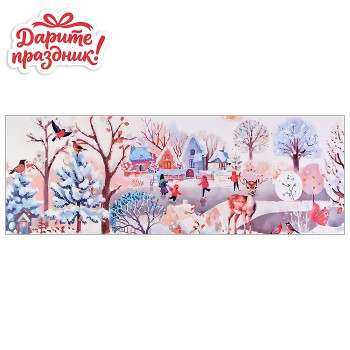Наклейки для декора "Рождественские пейзажи"