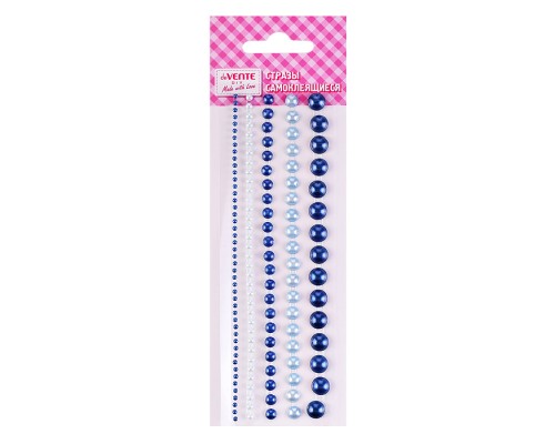 Стразы акриловые самоклеящиеся "DIY Pearls" 115 шт, круглые, цвет топаза, 5 размеров, на подложке, в пластиковом пакете с блистерным подвесом