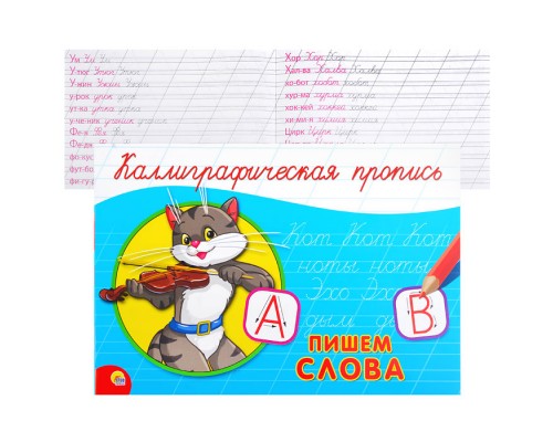 Каллиграфическая пропись А5. Альбомная. Пишем слова
