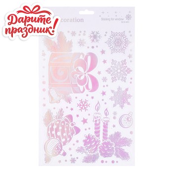 Наклейки для декора "Зимнее волшебство" 32*19см