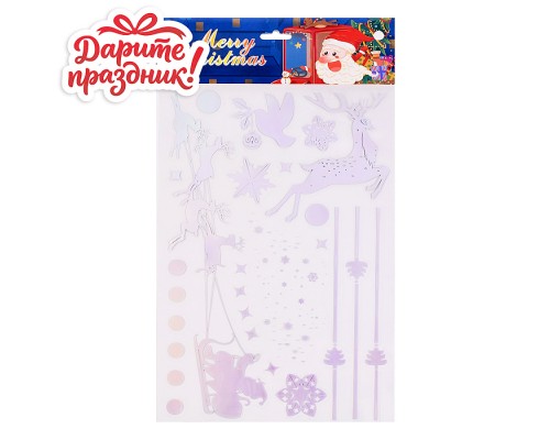 Наклейки для декора "Блеск Нового Года" 35*20см
