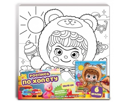 Холст для росписи 15*15 см "Вакуку"