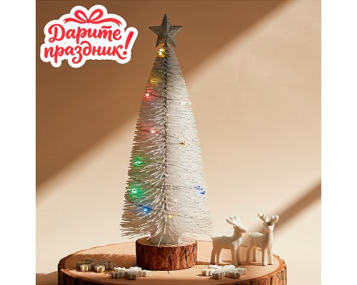 Новогоднее украшение "Ёлочка блестящая" 21 см.