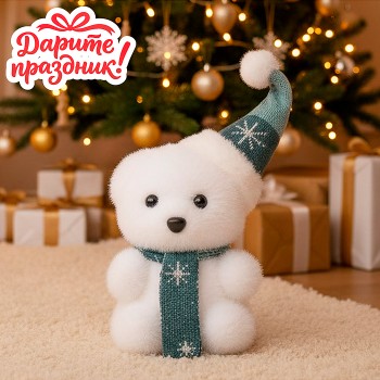 Новогоднее украшение "Мишка" 9*8*12 см.
