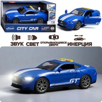 Машина "Быстрый гонщик" 1:18 (свет, звук) в коробке