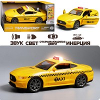 Машина "Такси " 1:18 (свет, звук) в коробке