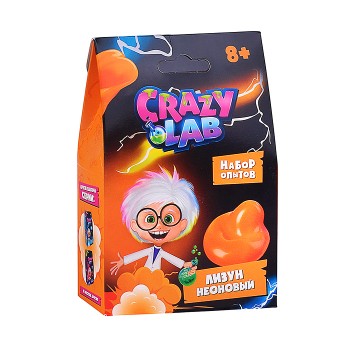 Научно-познавательный набор "Неоновый лизун" модели Crazy Lab