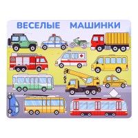 Магнитная игра. Веселые Машинки