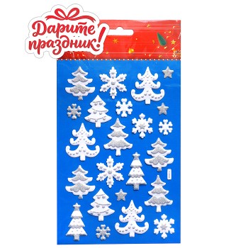 Наклейки для декора "Зимняя сказка" 26*15 см.