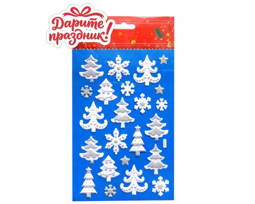 Наклейки для декора "Зимняя сказка" 26*15 см.