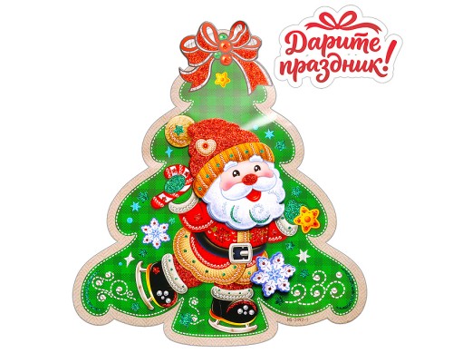 Наклейки для декора "Новогодняя ёлка" 50*37 см.