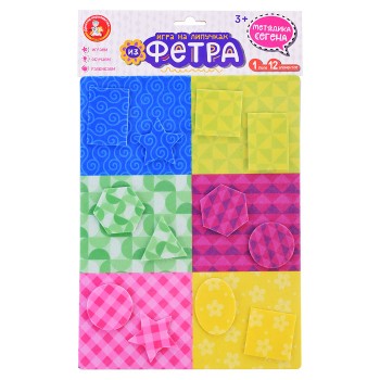 Игра на липучках "Методика Сегена" из фетра, набор № 2