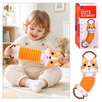 Игрушка развивающая "Котенок-аккордион" в коробке