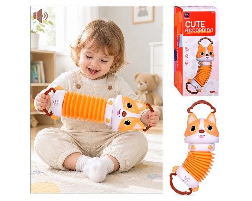 Игрушка развивающая "Котенок-аккордион" в коробке
