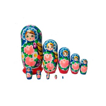 Матрешка 10 в 1 (расписная) большая