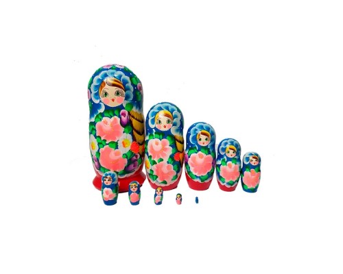 Матрешка 10 в 1 (расписная) большая
