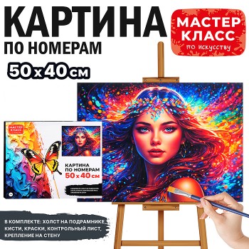 Картина по номерам "Кот в камышах" 50*40 см