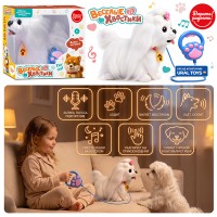 Мягкая игрушка "Собака Пекинес" интерактивная, в коробке
