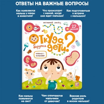 Книжка с окошками. Откуда берутся дети?