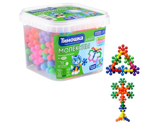 Конструктор "Молекулы" 70 деталей