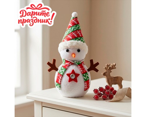 Новогоднее украшение Снеговик "Снежное чудо"