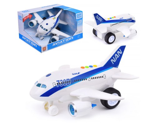 Самолет "730B" 1:120 (свет, звук) в коробке