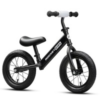 Беговел 12" Rocket 043NEW-BK, колеса EVA, цвет черный
