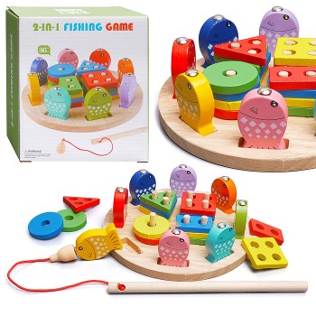 Игра развивающая 2в1 "Ловись рыбка" в коробке