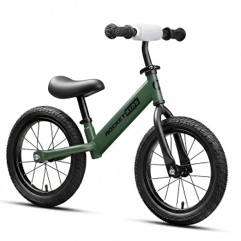 Беговел 14" Rocket R0045NEW-BL, колеса EVA, цвет зеленый