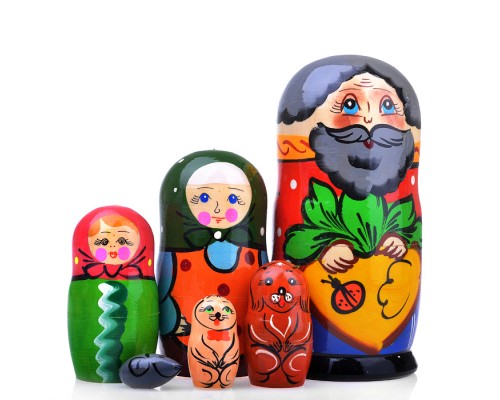 Матрешка Сказка Репка 6 в 1