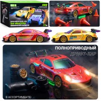 Машина "Неон-дрифт" р/у, 27 MHz, цвет в ассортименте, в коробке