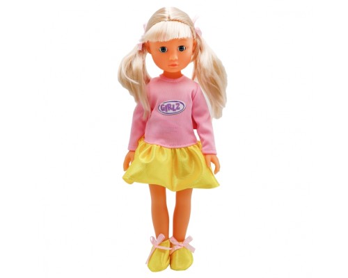 Модная кукла с хвостиками в юбке, 36 см, Bambina Bebe