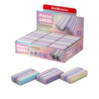 Ластик ErichKrause Pastel Lines (в коробке 36 шт.)