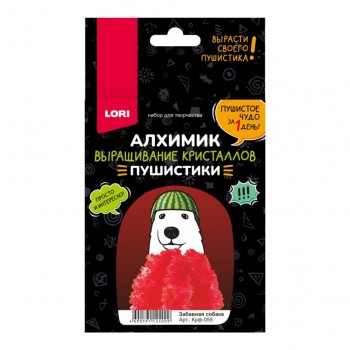 Выращивание кристаллов. Пушистики "Забавная собака"