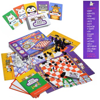 Игра настольная "100 игр для всей семьи"