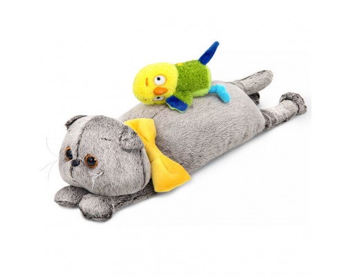 Кот Басик с попугаем Лютиком (лежачий)