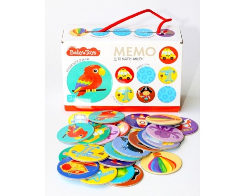 Игра настольная Мемо "Для мальчишек" Вaby Toys